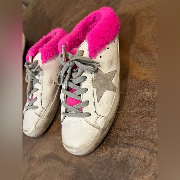 Golden Goose Superstar shearling sneakers size 8 - Picture 3 of 11